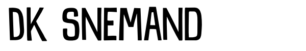 DK Snemand font preview